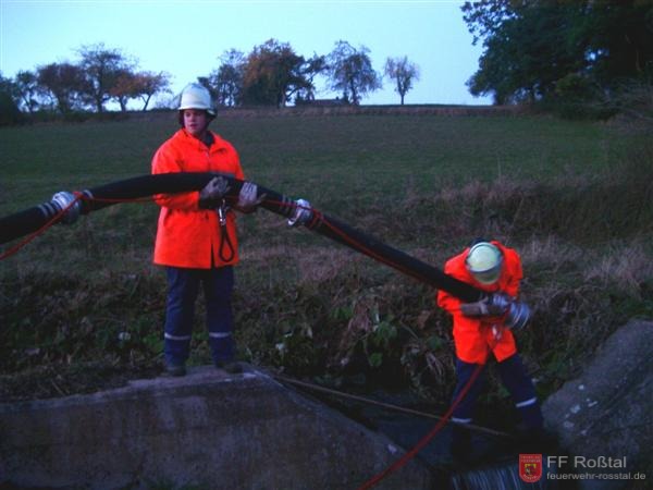 Bild 2 von 10 Eine Saugleitung wird gelegt