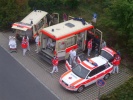Die BRK Bereitschaft Ro�tal mit ihrem Krankenwagen...
  