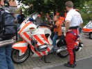 Ebenfalls vom BRK F�rth das Notarzt-Motorrad.
  